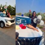 सरकारी गाड़ी पर ‘फिल्मी स्टाइल’ में बर्थडे, DSP की पत्नी ने बोनट पर बैठकर काटा केक, Video वायरल होते ही मचा बवाल