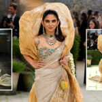 Met Gala में छाई ईशा अंबानी, सोने के धागों से बनी साड़ी, हीरे जड़े ब्लाउज और मैंगो पर्स ने खींचा सबका ध्यान
