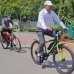 PM मोदी की अपील का असर, ईंधन बचाने के लिए साइकिल से निकले जबलपुर हाईकोर्ट के जज