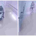 सरकारी अस्पताल में बीजेपी नेता की दबंगई का आरोप, गार्ड के रोकने पर भी रैंप पर दौड़ाई ई-बाइक, CCTV में कैद