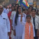  जैन समाज ने निकाली शोभायात्रा, आचार्य विद्यासागर महाराज को किया नमन